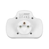 Rozgałęźnik 1x2P+Z, 2x2P/II z włącznikiem, biały OR-AE-13191 ORNO