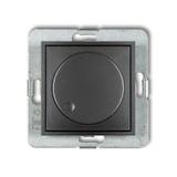 MINI Mechanizm elektronicznego regulatora oświetlenia przyciskowo-obrotowego do lamp LED grafitowy