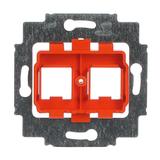 Pierścień nośny z cokołem Do 2 złączy Modular Jack pomarańczowy 2CKA001753A8056 ABB
