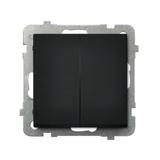 SONATA Łącznik podwójny krzyżowy - kolor czarny metalik