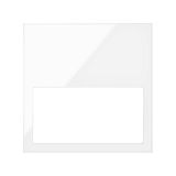 Simon 100 Ramka minimal 1-krotna biały