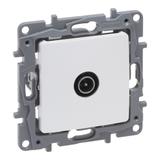 NILOE SELECTION - GNIAZDO TV - 9.5 MĘSKIE KOŃCOWE DO INSTALACJI TYPU GWIAZDA 1 DB PERŁA, Legrand