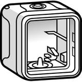 PLEXO55 PUSZKA NATYKOWA POJEDYNCZA SZARA 1WE/1WY, Legrand