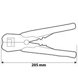 Automatyczny ściągacz izolacji 205 mm, czołowy