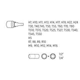 Bity Torx 1/2", zestaw 38 szt.