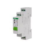 Przekaźnik bistabilny z przyciskiem do sterowania ręcznego pamięcią montaż na szynie DIN 230V z przekaźnikiem inrush 160A/20ms BIS-411BM-LED F&F