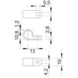 255, OBEJMY MOCUJĄCE 11MM POLYAMID