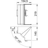 GK-IH70210RW, Naroże wewnętrzne ruchome
