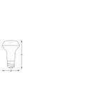 Żarówka LED E27 R63 4,7W = 60W 345lm RGB CCT 45° SMART+ WIFI Ściemnialna 4058075609570 LEDVANCE
