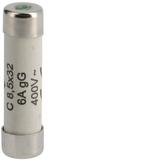 Wkładka bezpiecznikowa cylindryczna C8,5x32mm gG 6A 400VAC L8532C06 HAGER