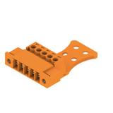 SCZ 3.81/05/180FZE SN OR BX Wtyk PCB (złącze wiązki), 3.81 mm, Liczba biegunów: 5, Przyłącze z jarzmem /50szt./ 1237130000 WEIDMÜLLER