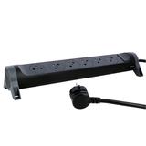 PRZEDŁUŻACZ PREMIUM, OBROTOWY, 6X2P+Z, Z PRZEWODEM 3.0 METRA 3X1.5 MM2 - CZARNY/GRAFITOWY, Legrand