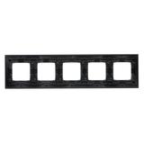 Simon 54 NATURE WMDZ-0150xS-083 Ramka 5-krotna Nature-Metal, INOX DARK, IP20/IP44. (IP44-należy zast DRN5/83 KONTAKT