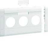 tehalit.WA Maskownica 3-krotna z polem opisowym ABS bezhalogenowy 120mm biały GB120319016 HAGER