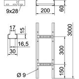 LCIS 620 3 FS, Drabina kablowa