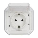 NOWE PLEXO - GN. SCHUKO 2P+Z ZACISKI ŚRUB KOMPLET PODTYNKOWY 16A-250V BIAŁE 069869L LEGRAND