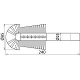 Szczotka prętowa stożkowa fi 25/85 mm
