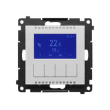 Simon 55 Termostat programowalny z wyświetlaczem Aluminium mat TETD1A.01/143 KONTAKT