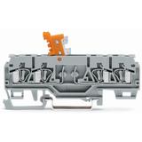 złączka rozłączalna 4-przewodowa 2,5 mm2 nóż rozłączający pomarańcz.