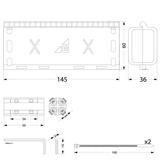 MZGEL146 Mufa Z-elem-146*60*36mm GELEBOX, IPX8, 0,6/1kV-złącze kablowe 5x1,5-6mm2 39.146 OPATÓWEK