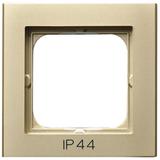 SONATA Ramka pojedyncza do łączników IP-44 - kolor szampański złoty