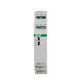 Przekaźnik bistabilny z pamięcią montaż na szynie DIN 230V z przekaźnikiem inrush 160A/20ms BIS-411M-LED F&F