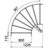 SLB 90 1180R3 FT Łuk 90°