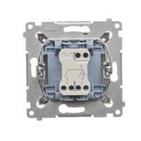 Simon 54 Łącznik świecznikowy z podświetleniem LED i do wersji IP44 10A 250V szybkozłączka brąz mat *Posiada wkładkę DU1W DW5BL.01/46 KONTAKT