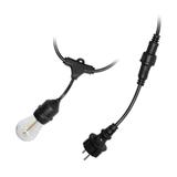 Girlanda oświetleniowa - 1 sznur 20 m (20 opraw) + 20 żarówek LED 1W E27, 3000K + 1 żarówka gratis
