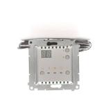 Simon 54 Regulator temperatury z wyświetlaczem z czujnikiem zewnętrznym 16(2) A 230V srebrny mat *W komplecie czujnik zewnętrzny (sonda) DTRNSZ.01/43 KONTAKT