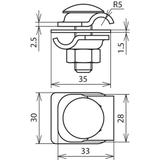 Zacisk uniwersalny mmV do drutu 6-8 mm, Cu-St/tZn