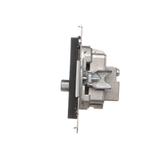 Simon 55 Gniazdo antenowe R-TV-SAT przelotowe 7dB 1x Wejście: 5 MHz÷2,4 GHz Czarny mat