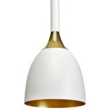 MILAGRO Lampa wisząca CLARK WHITE/GOLD 1xE27