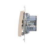 Simon 54 Łącznik świecznikowy z podświetleniem LED i do wersji IP44 16A 250V zaciski śrubowe kremowy *Posiada wkładkę DU1W DW5ABL.01/41 KONTAKT