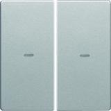 BERKER KNX e/s Q.x Klawisze z soczewką do modułu przycisku podwójnego aluminium aksamit lakierowana. 80960321 HAGER