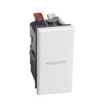 AXOLUTE - Łącznik jednobiegunowy 10AX (zaciski automatyczne) 1 moduł AXIAL biały, Bticino