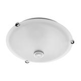 PLAFONIERA Z CZUJNIKIEM RUCHU, BIAŁA, KLOSZ MLECZNY 230VAC, 2X40W