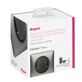 CELIANE WITH NETATMO - ŁĄCZNIK BEZPRZEWODOWY OŚWIETLENIA I GNIAZD ŚWIECZNIKOWY GRAFITOWY, Legrand