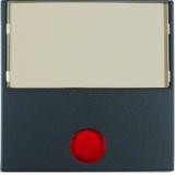 BERKER B.Kwadrat/B.3/B.7 Klawisz z 5 soczewkami i dużum polem opis do łącznika 1-klawiszowego antrac