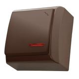 BIS Łącznik schodowy z podświetleniem pomarańczowym - kolor brązowy