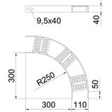 SLZB 90 100 ALU Łuk 90°