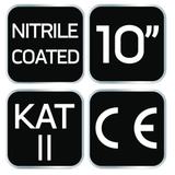 Rękawice robocze, nylon pokryty nitrylem, 4131X, rozmiar 10