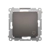 Simon 54 Przycisk „dzwonek” 10A szybkozłączka brąz mat