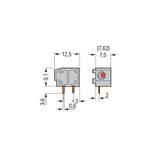 złączka do płytek drukowanych jasnozielona raster 7,5/7,62 mm
