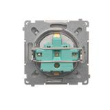 Simon Basic Gniazdo wtyczkowe z uziemieniem Schuko 16A 250V zaciski śrubowe stal inox BMGSZ1.01/21 BMGSz1.01/21 KONTAKT