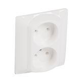 SISTENA LIFE PLAKIETKA ARCTIC DO GNIAZDA PODWÓJNEGO 2X2P, Legrand