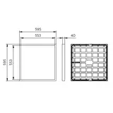 Panel LED natynkowy Ledinaire SM065C 41S/ 840 PSU W60L60 NOC 4PK / gw. IP20/40 PHILIPS