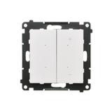 Simon 55 Ściemniacz do LED ściemnialnych klawiszowy Biały mat