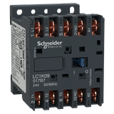 Stycznik mocy, TeSys K, AC3, 9A, 3P, 1NC, cewka 24VAC