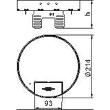 RKSRN2UZD3R4MS25, Okrągła kaseta z wyj.przewodu